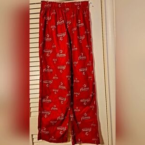 Houston Astros Retro 2000 Brick Red Boys Lounge Pajama Pants Flannel Size Large